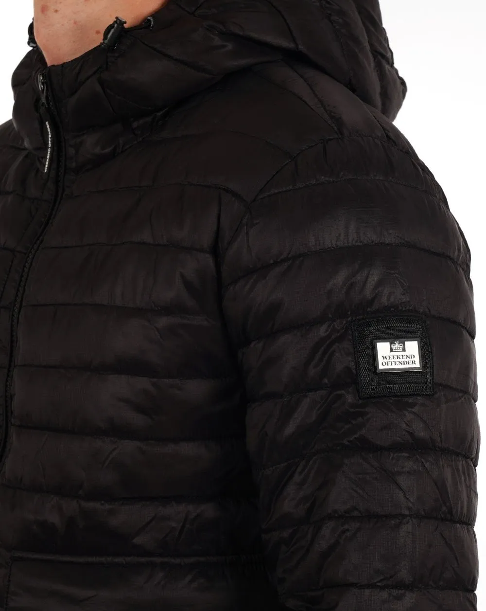 Weekend Offender Browne Quilted Jacket Black