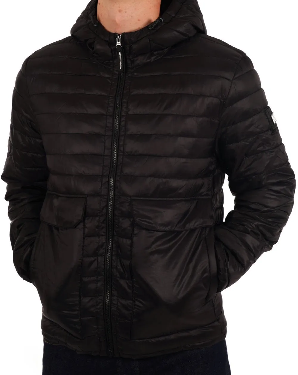 Weekend Offender Browne Quilted Jacket Black