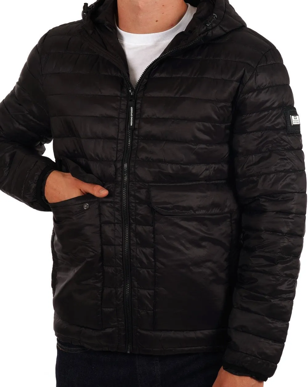 Weekend Offender Browne Quilted Jacket Black