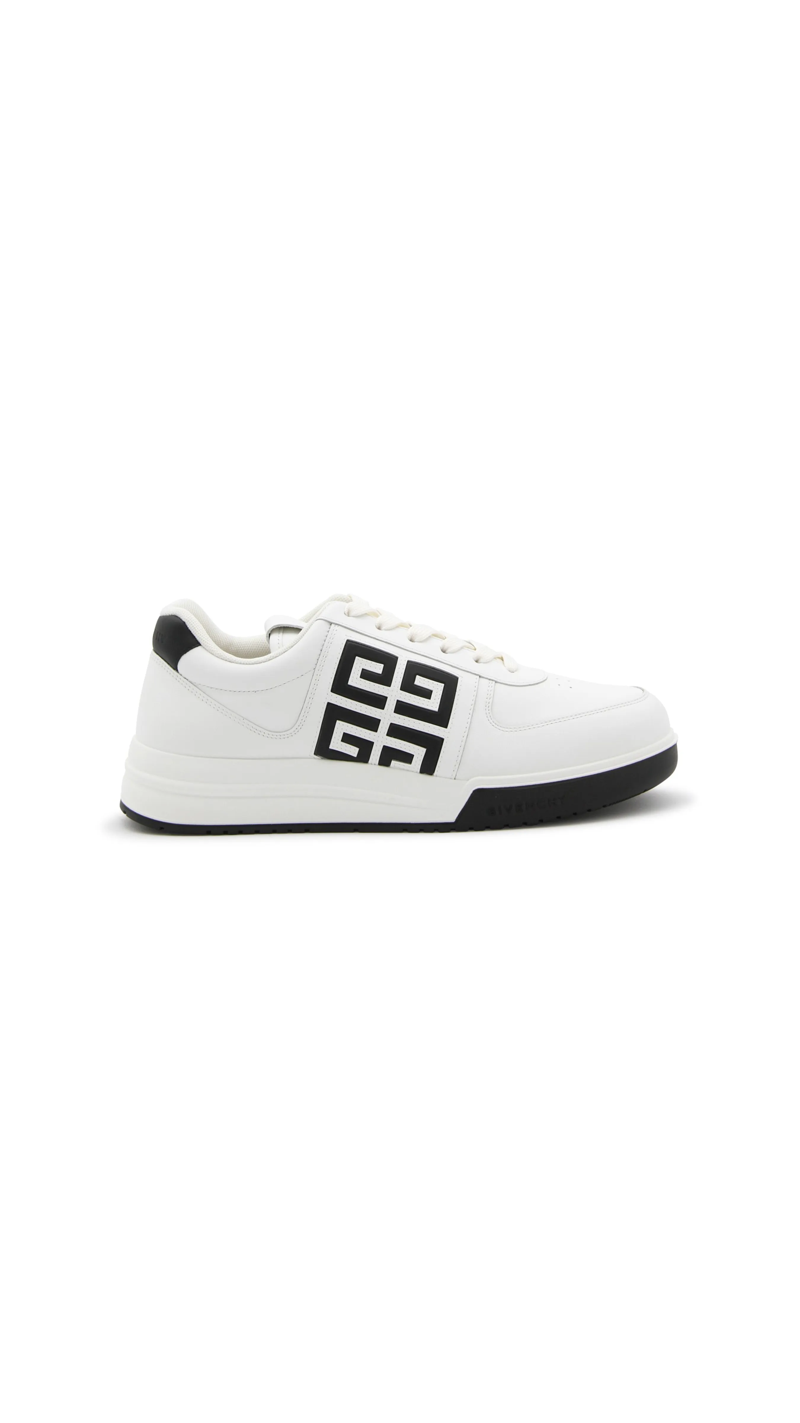 White and Black 4G Sneakers