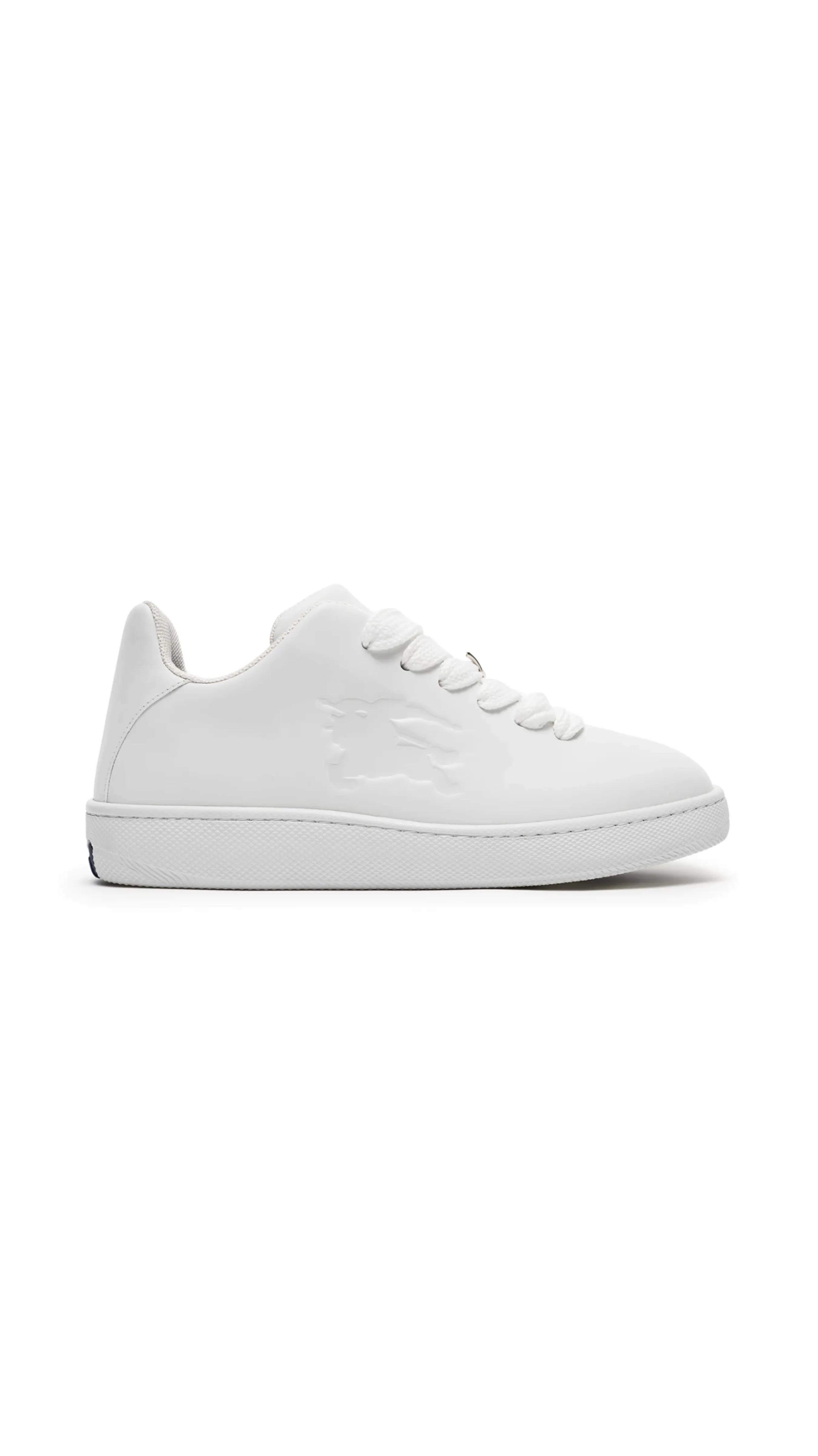 White Leather Box Sneakers