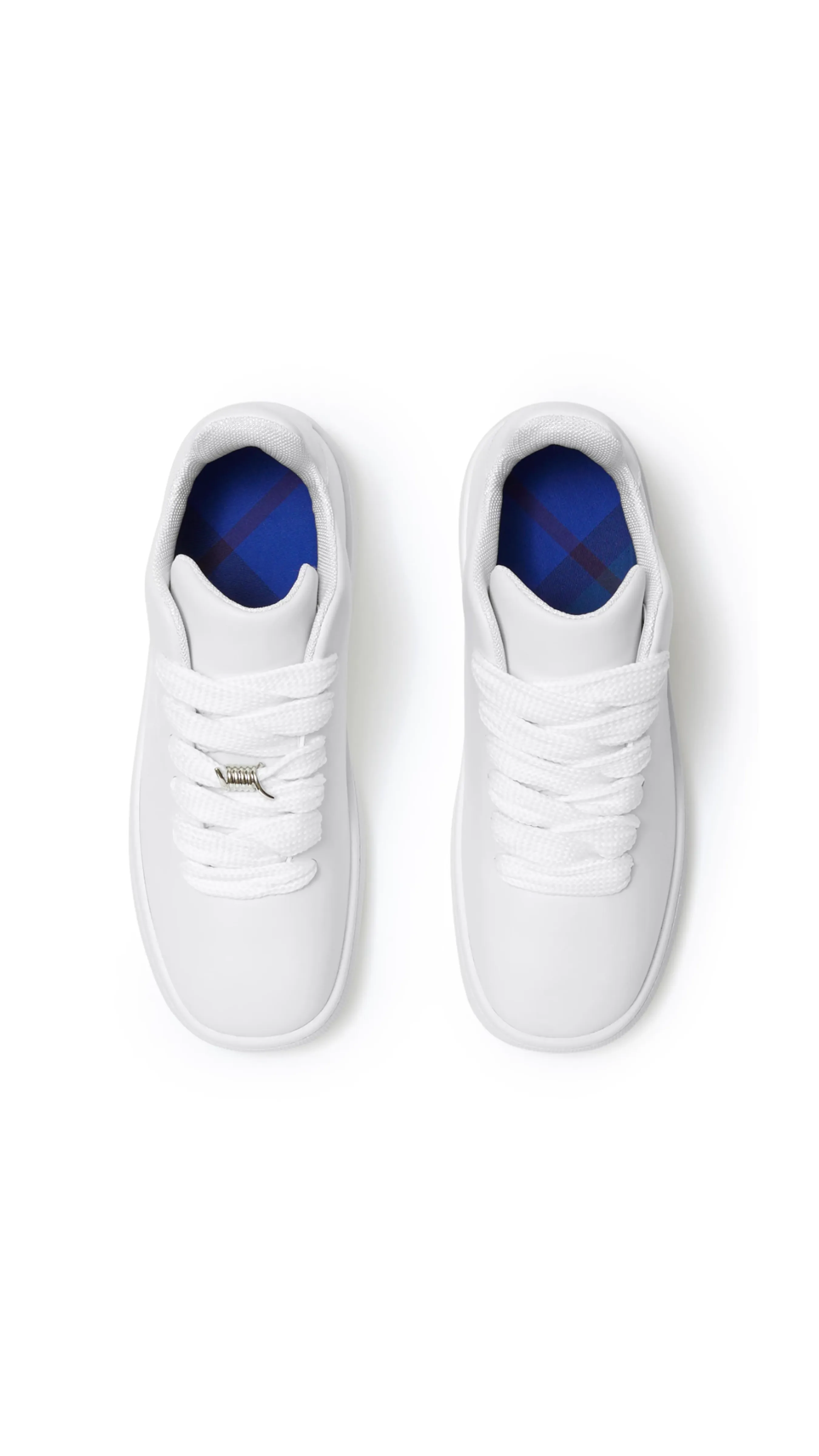 White Leather Box Sneakers