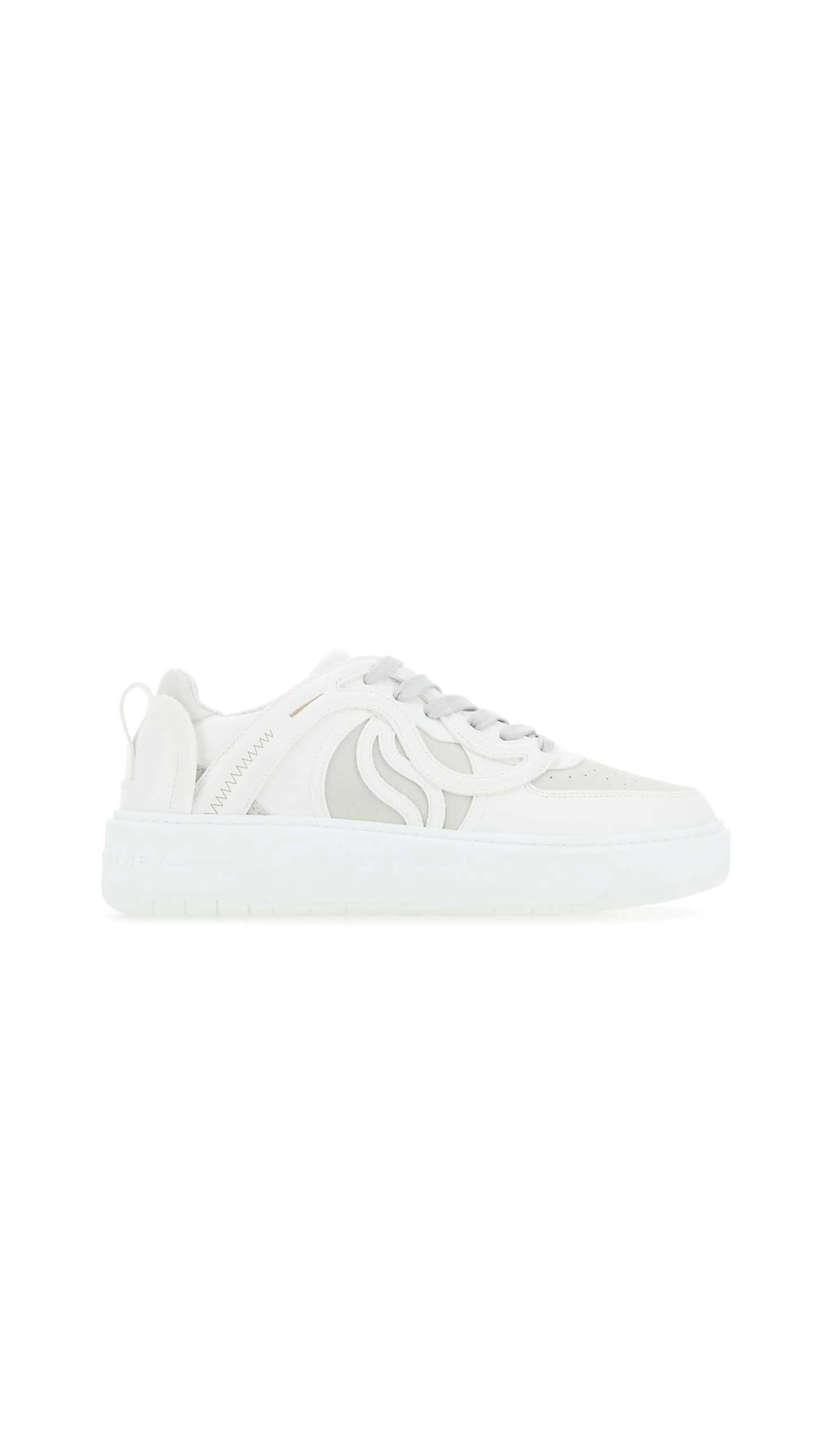 White Wave Sneakers - S Shape