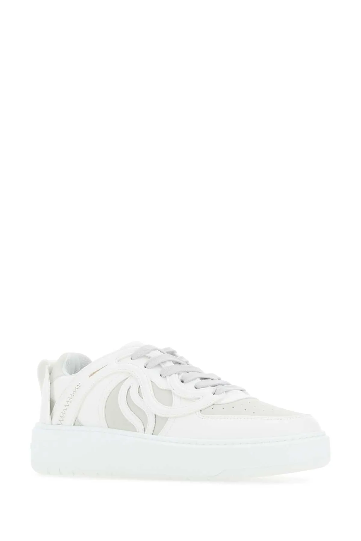 White Wave Sneakers - S Shape