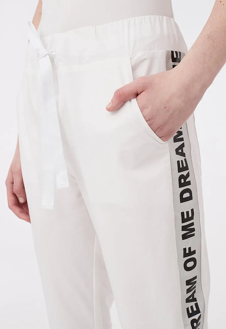 White Workout Pants