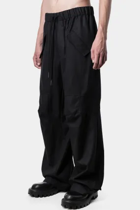 Wide wool trousers