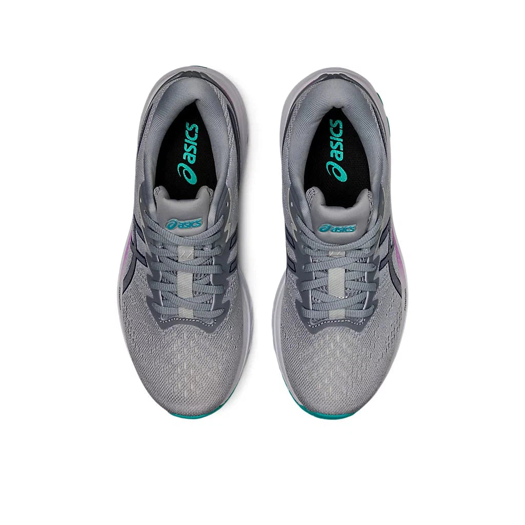 Women's Asics GT-1000 11 Grey and Diver Blue Running Shoes