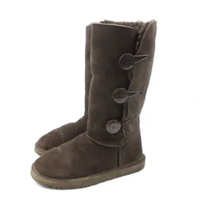 Womens UGG Sheepskin Boots Brown | UK 6