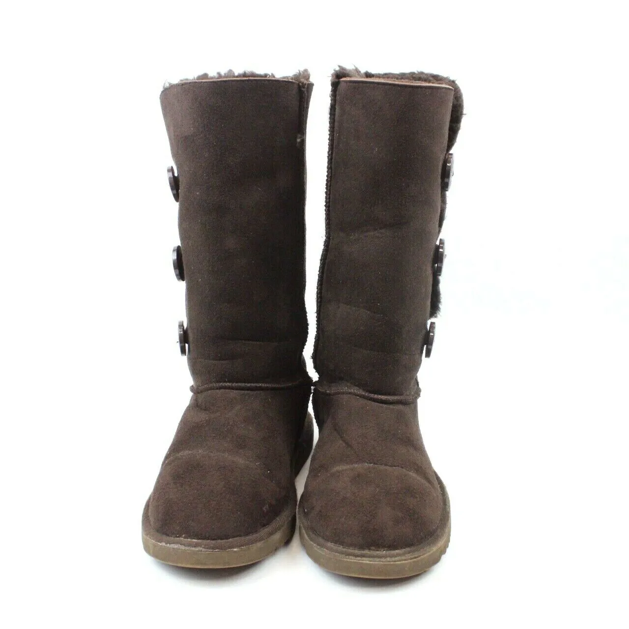 Womens UGG Sheepskin Boots Brown | UK 6