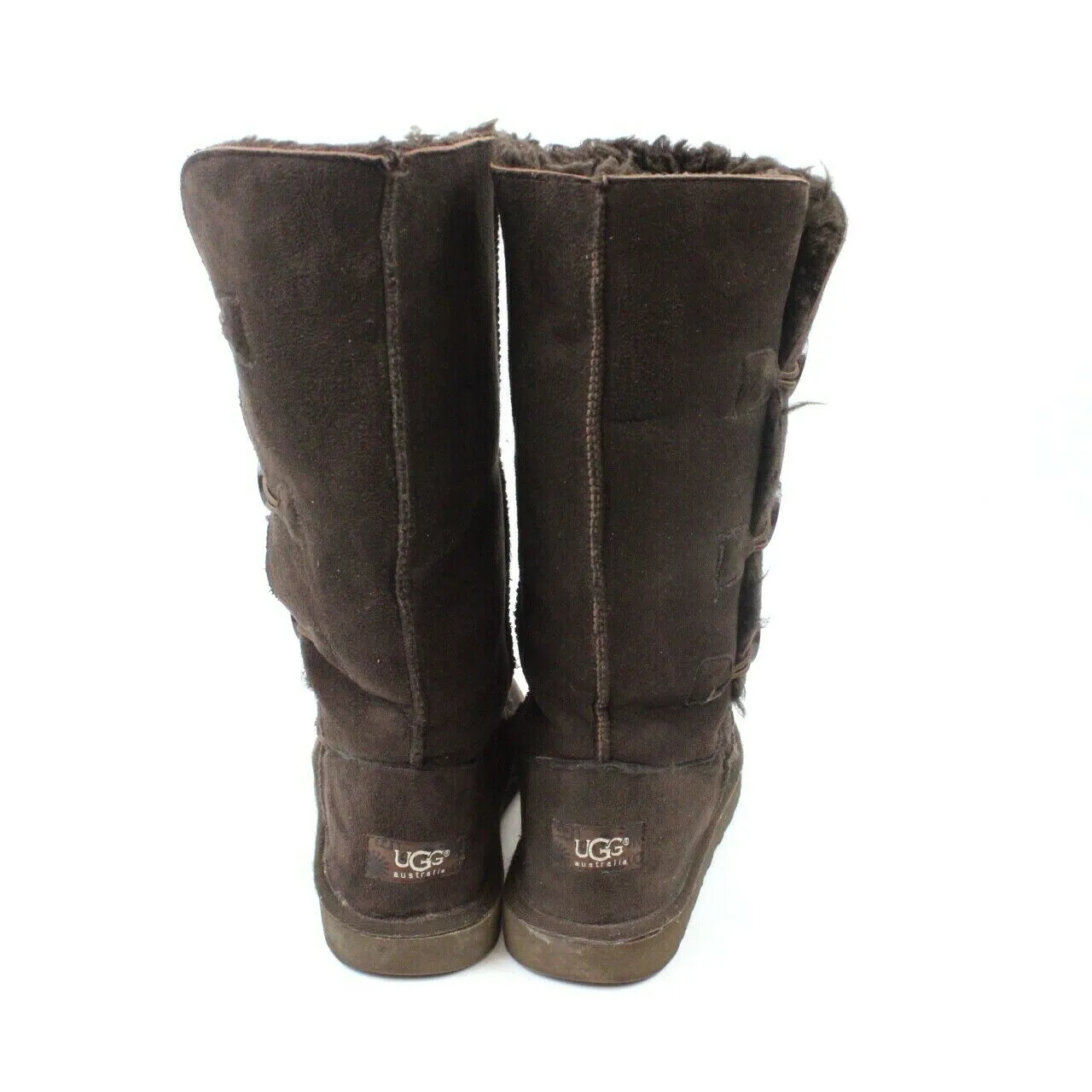 Womens UGG Sheepskin Boots Brown | UK 6