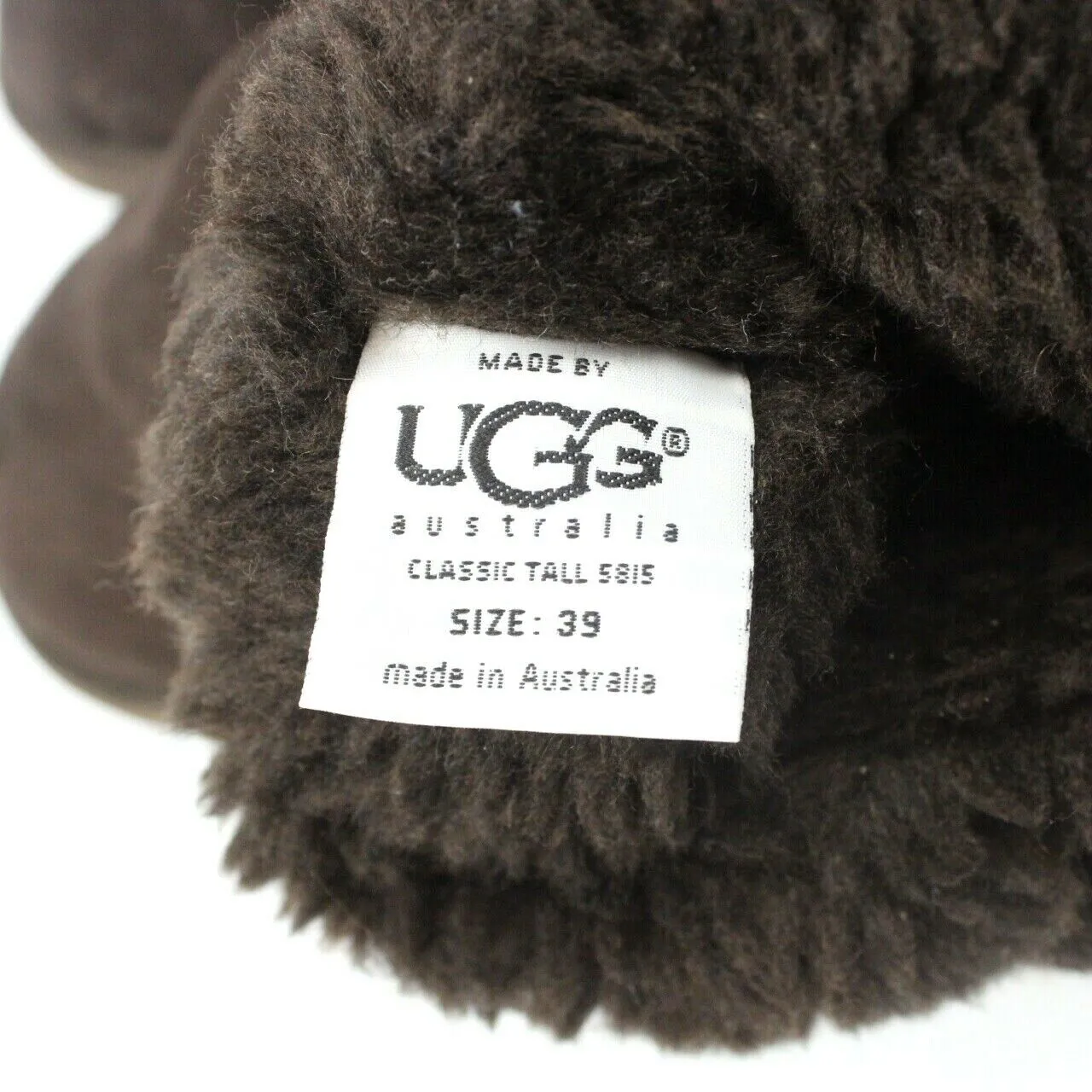 Womens UGG Sheepskin Boots Brown | UK 6