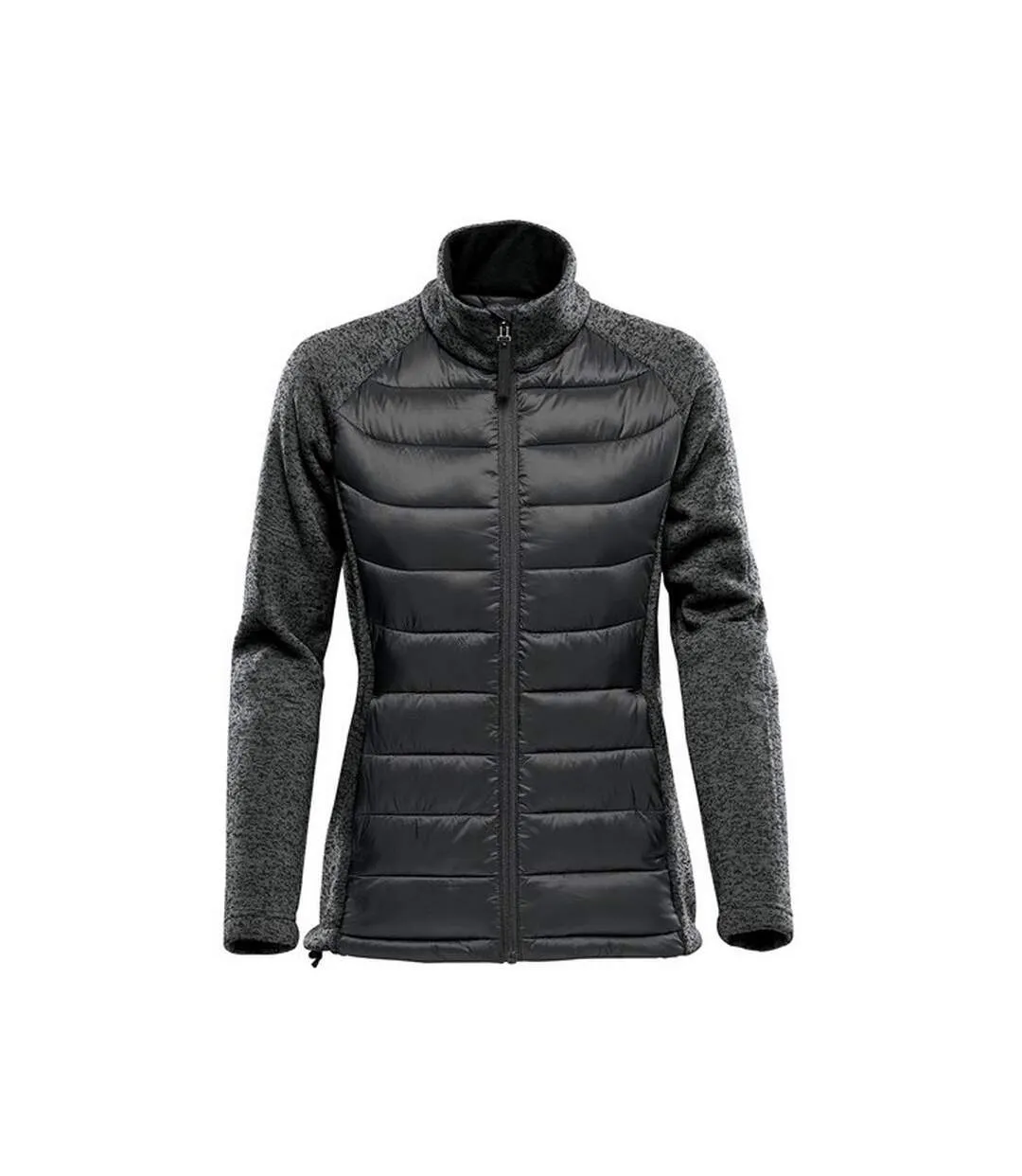 Womens/ladies narvik padded jacket black/dolphin heather Stormtech