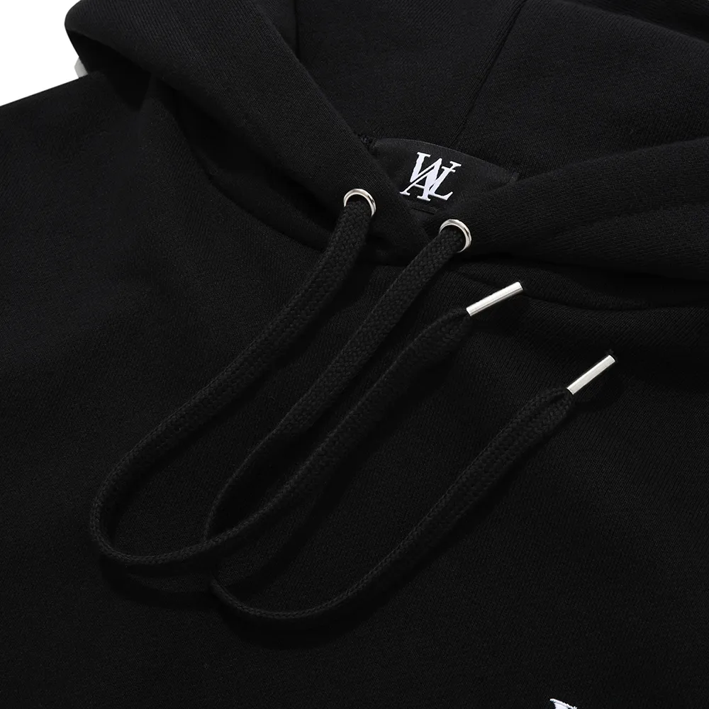 WOOALONG | Cotton Long Sleeves Unisex Street Style Oversized Logo