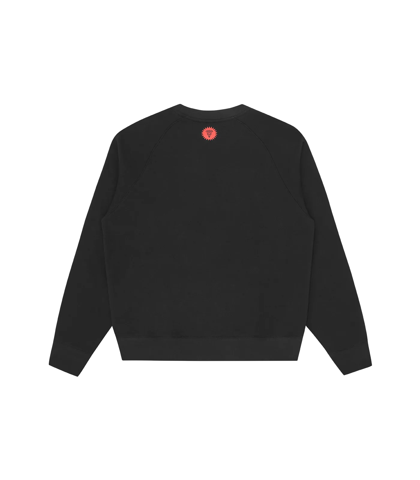 Wood Grain Running Dog Crewneck - Black