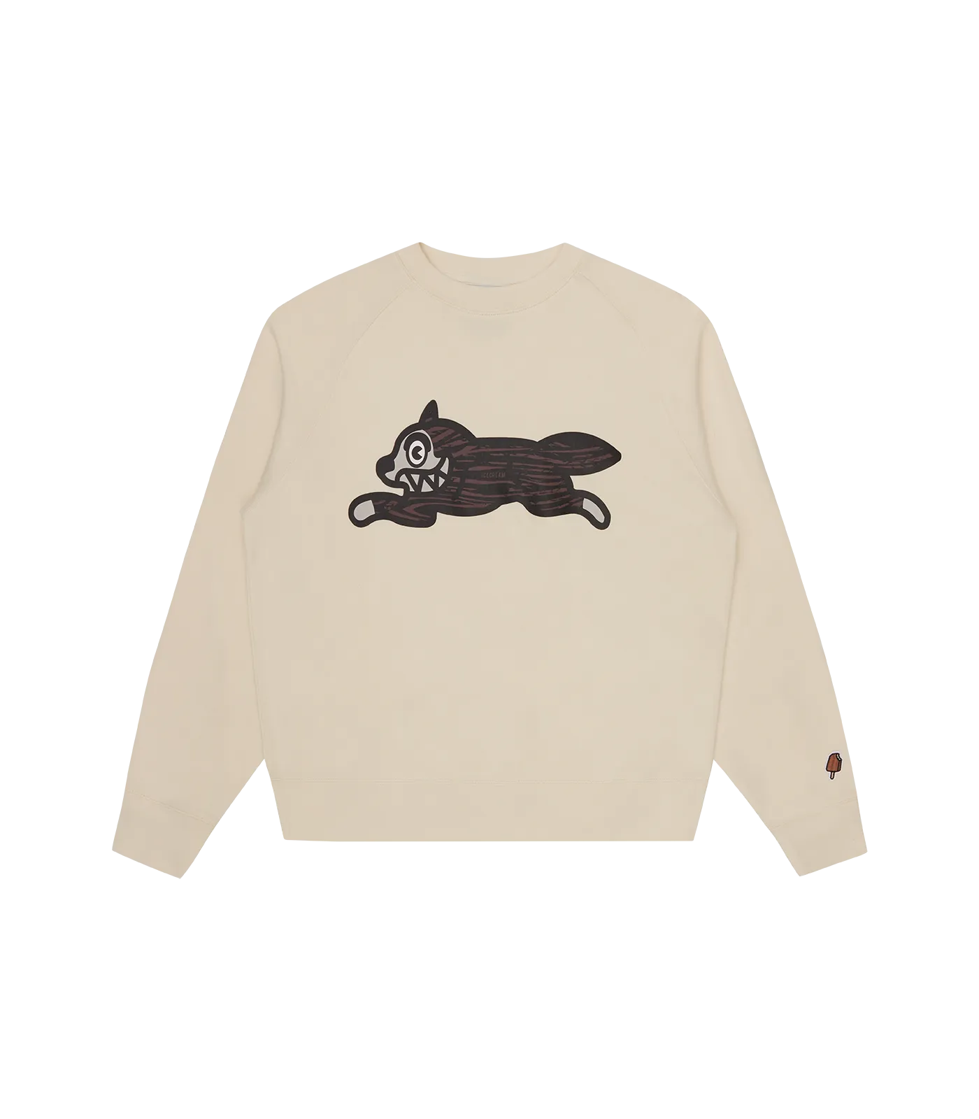 Woodgrain Dog Crewneck - Ecru