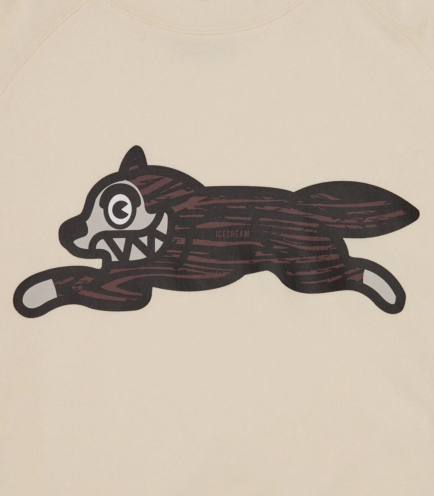 Woodgrain Dog Crewneck - Ecru