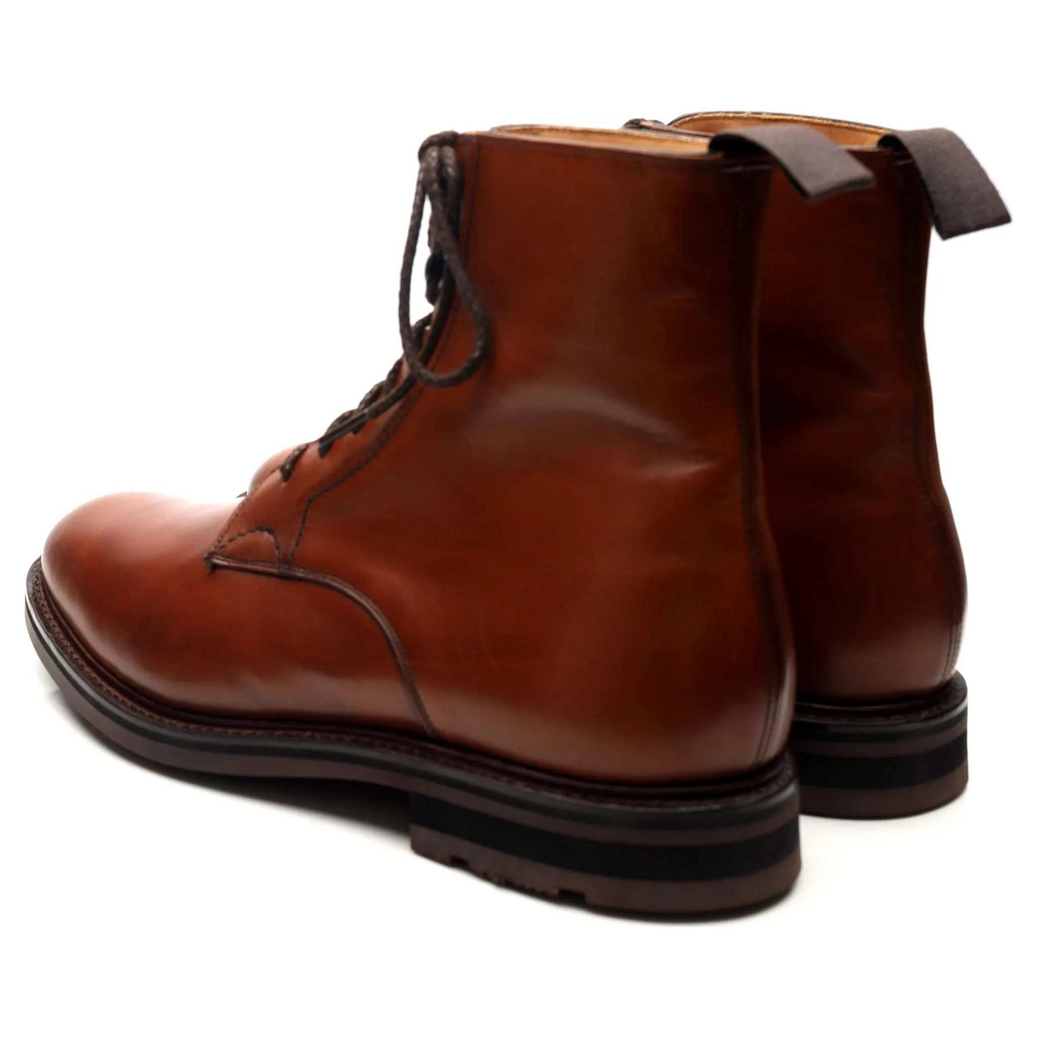 'Wootton' Tan Brown Leather Boots UK 9.5 F