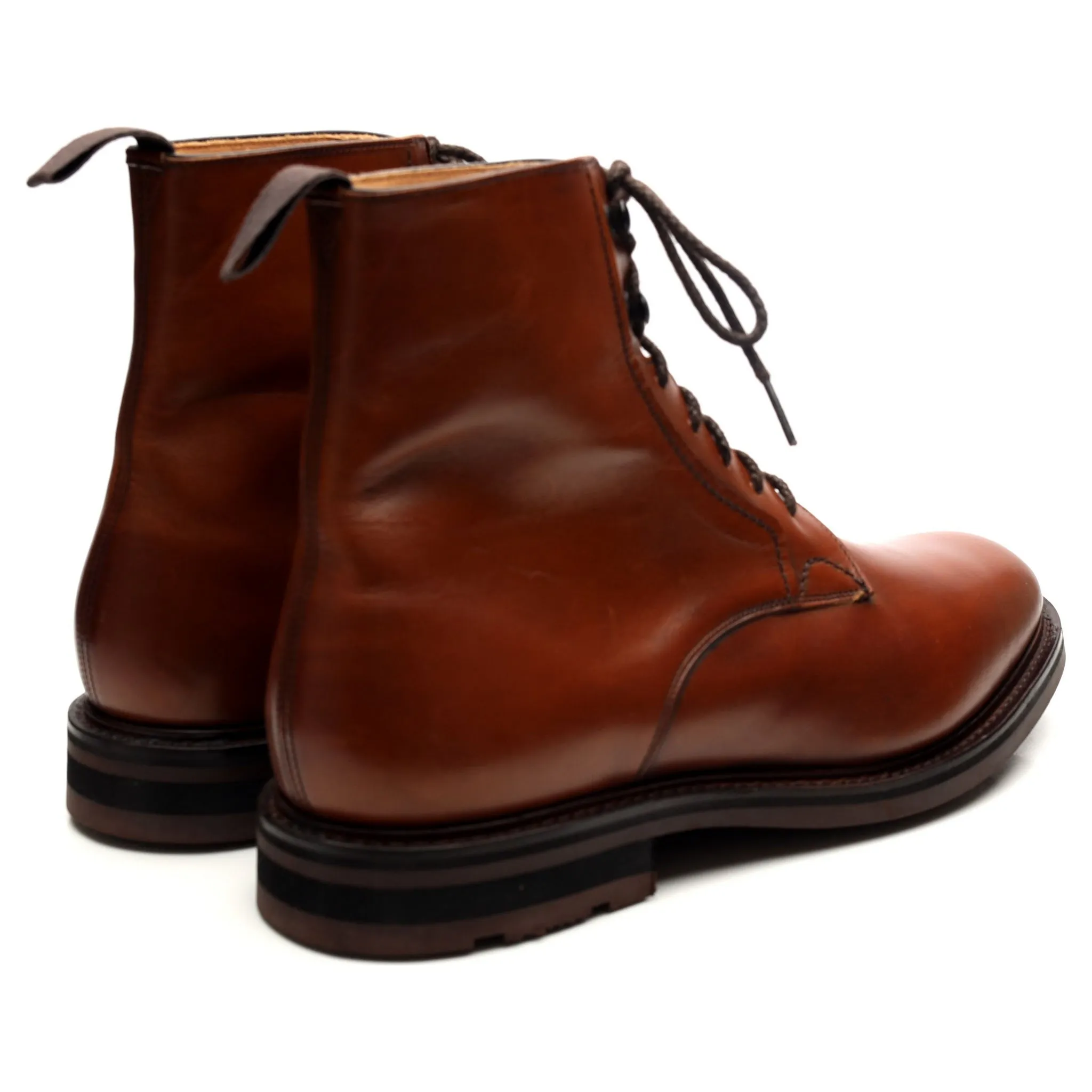 'Wootton' Tan Brown Leather Boots UK 9.5 F