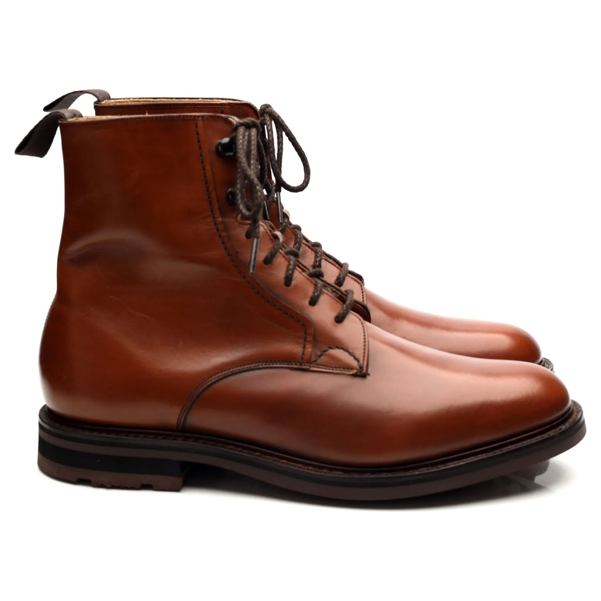 'Wootton' Tan Brown Leather Boots UK 9.5 F