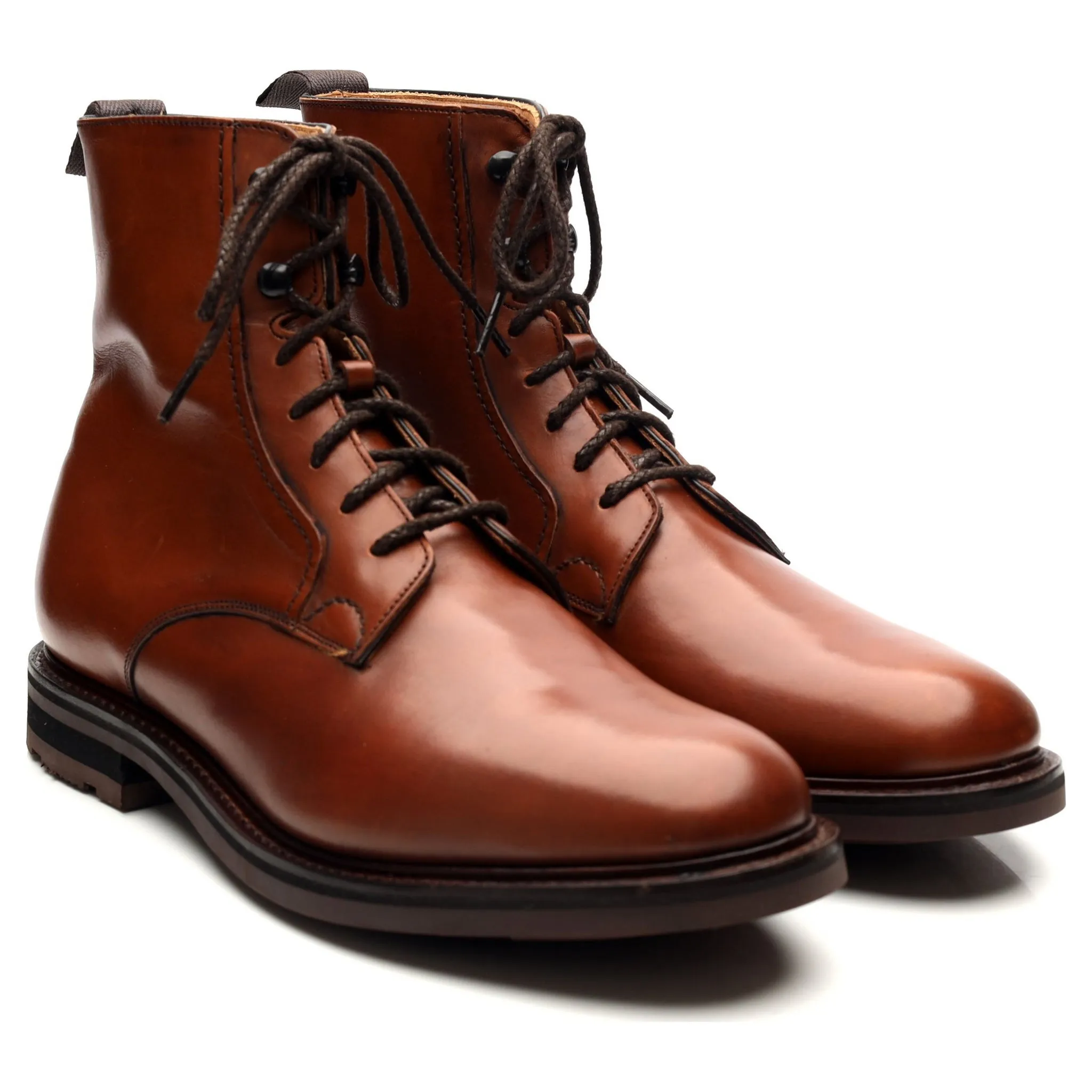 'Wootton' Tan Brown Leather Boots UK 9.5 F