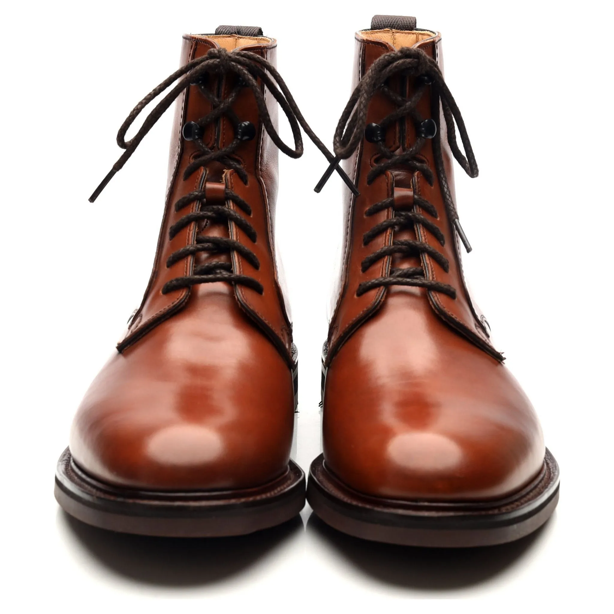 'Wootton' Tan Brown Leather Boots UK 9.5 F