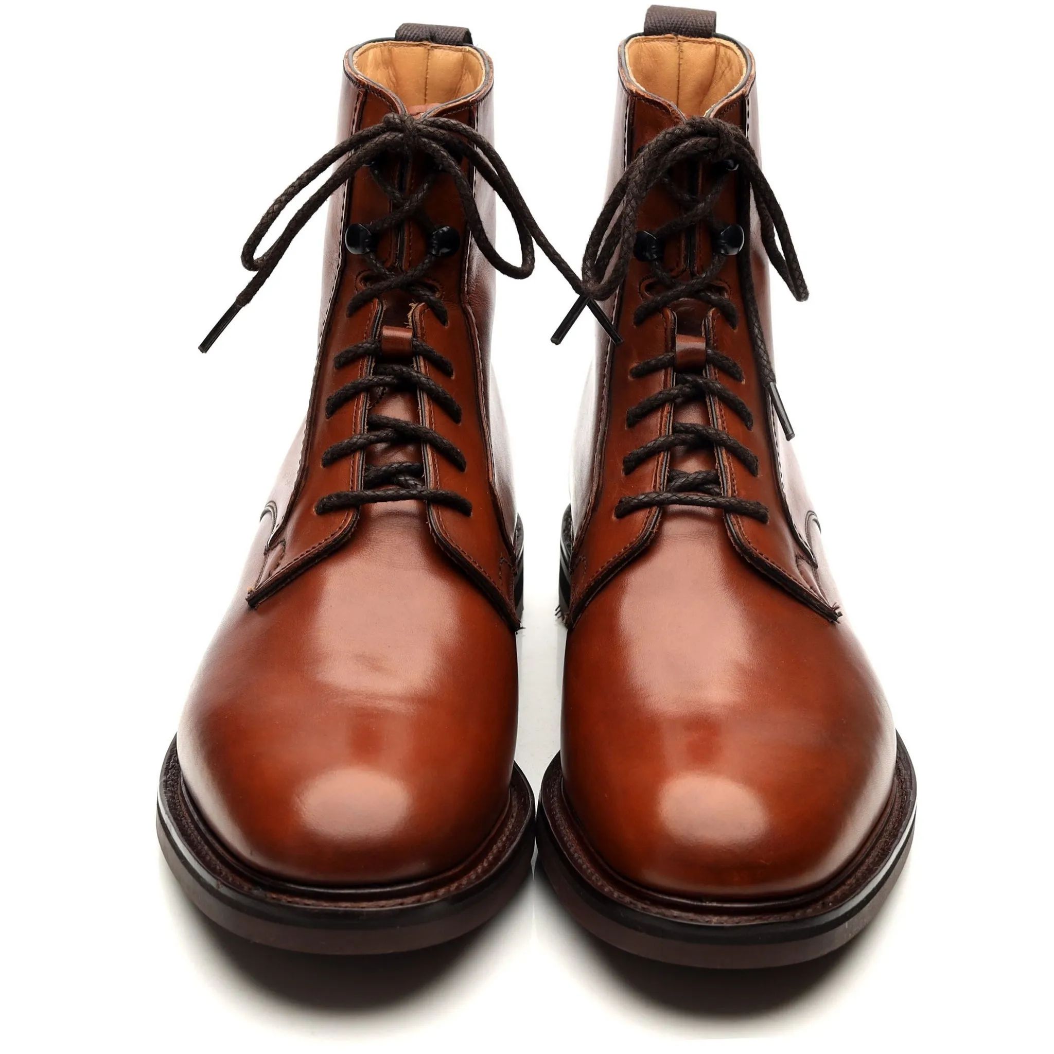 'Wootton' Tan Brown Leather Boots UK 9.5 F