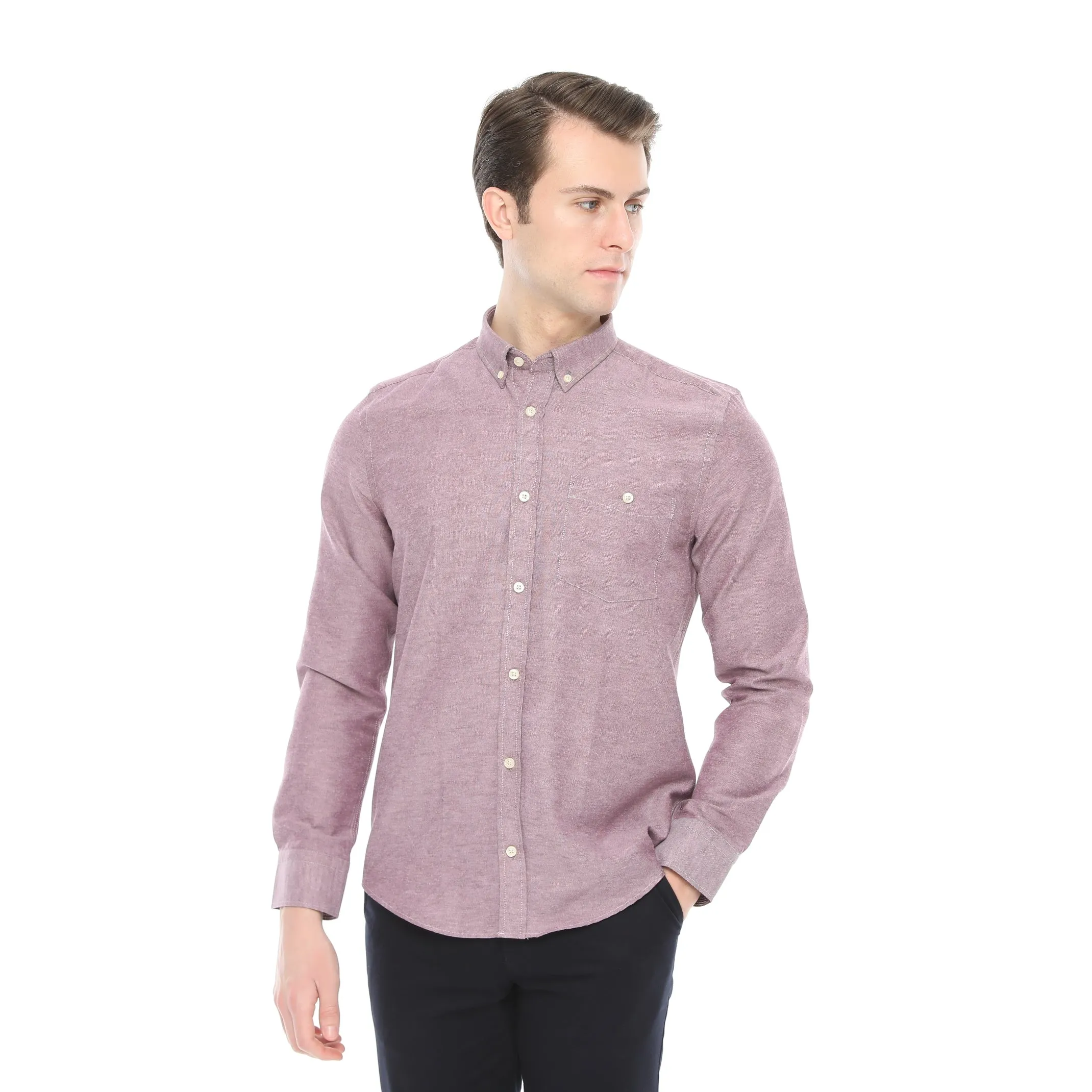 Xact Men's Button Down Oxford Shirt - Long Sleeve - Best Price & Quality.