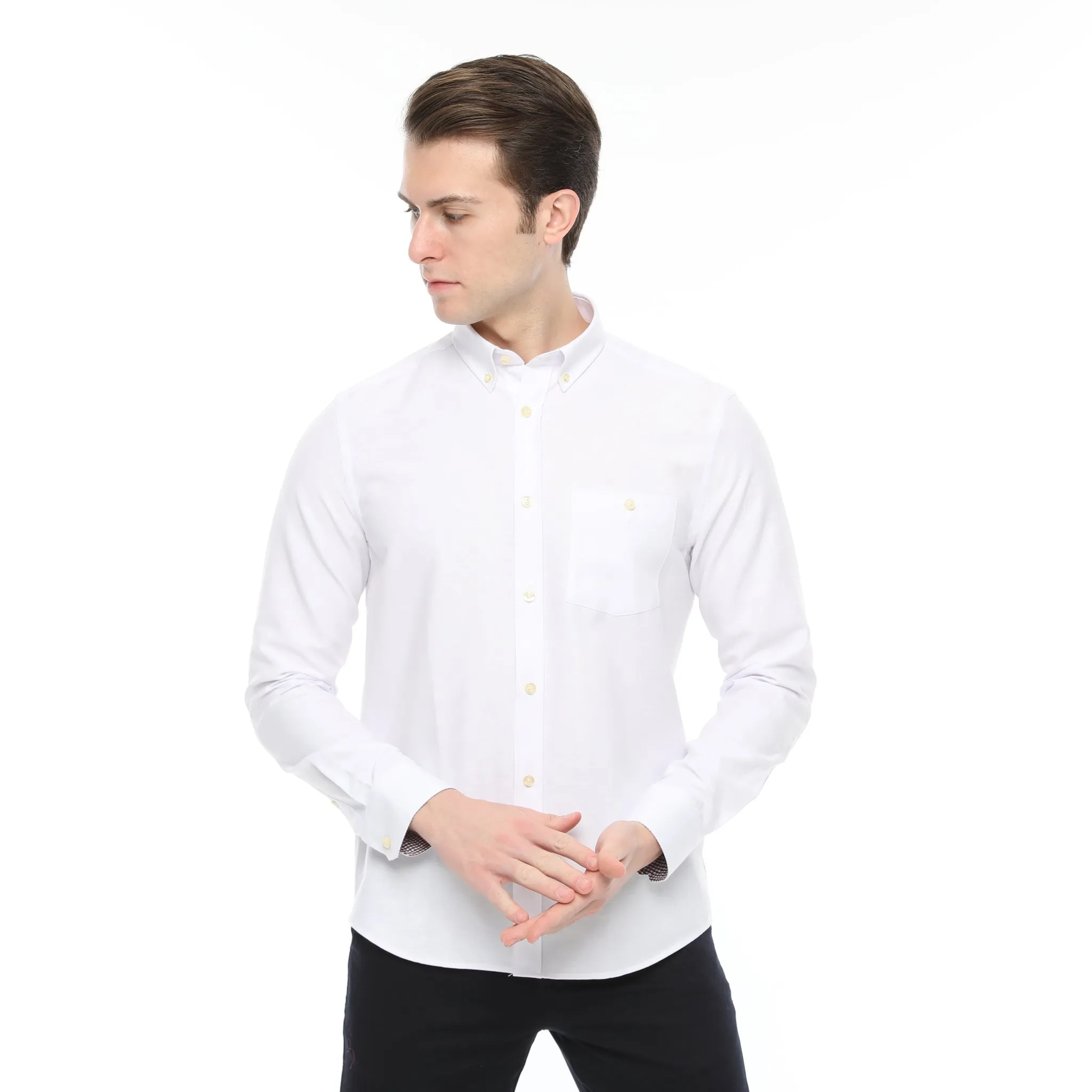 Xact Men's Button Down Oxford Shirt - Long Sleeve - Best Price & Quality.