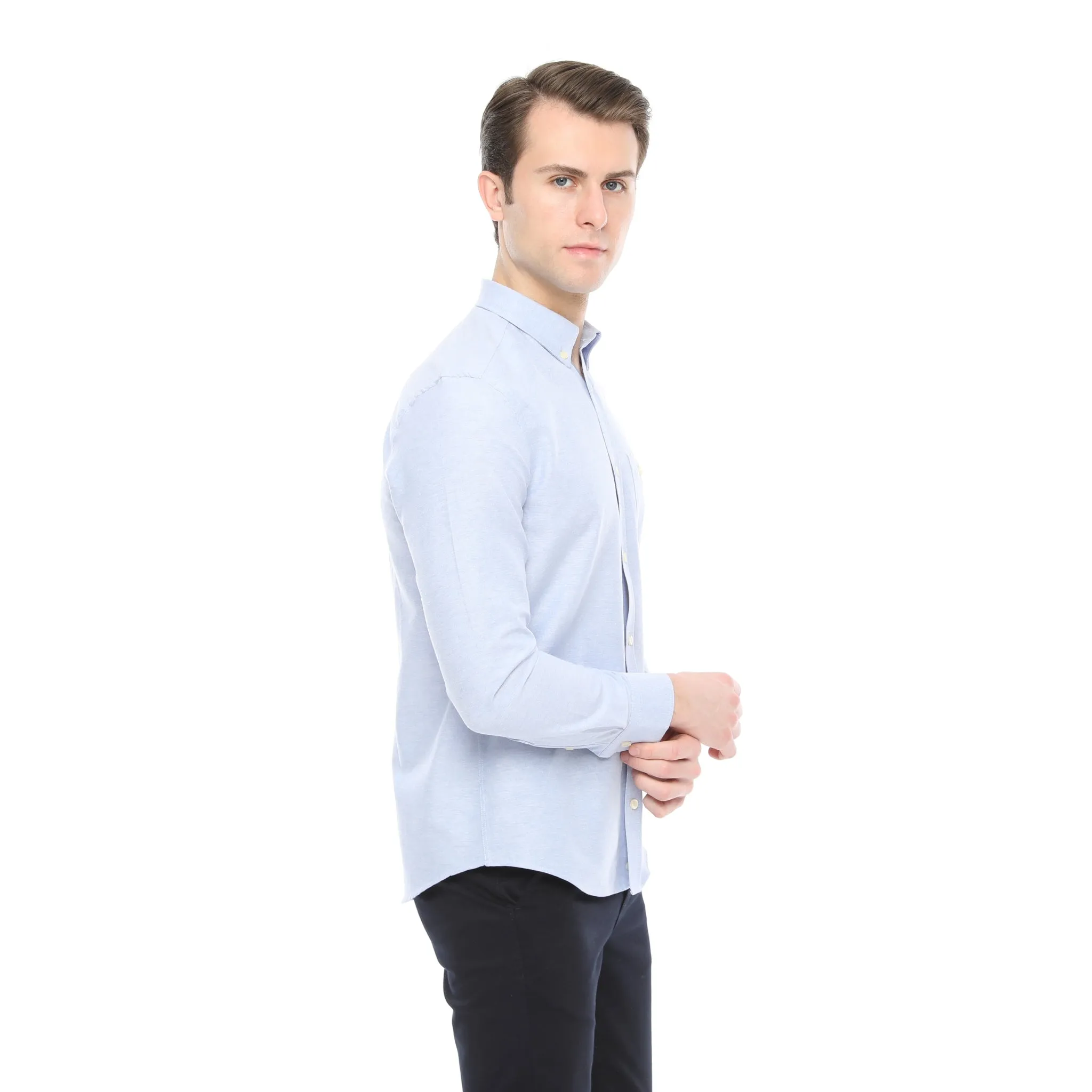 Xact Men's Button Down Oxford Shirt - Long Sleeve - Best Price & Quality.