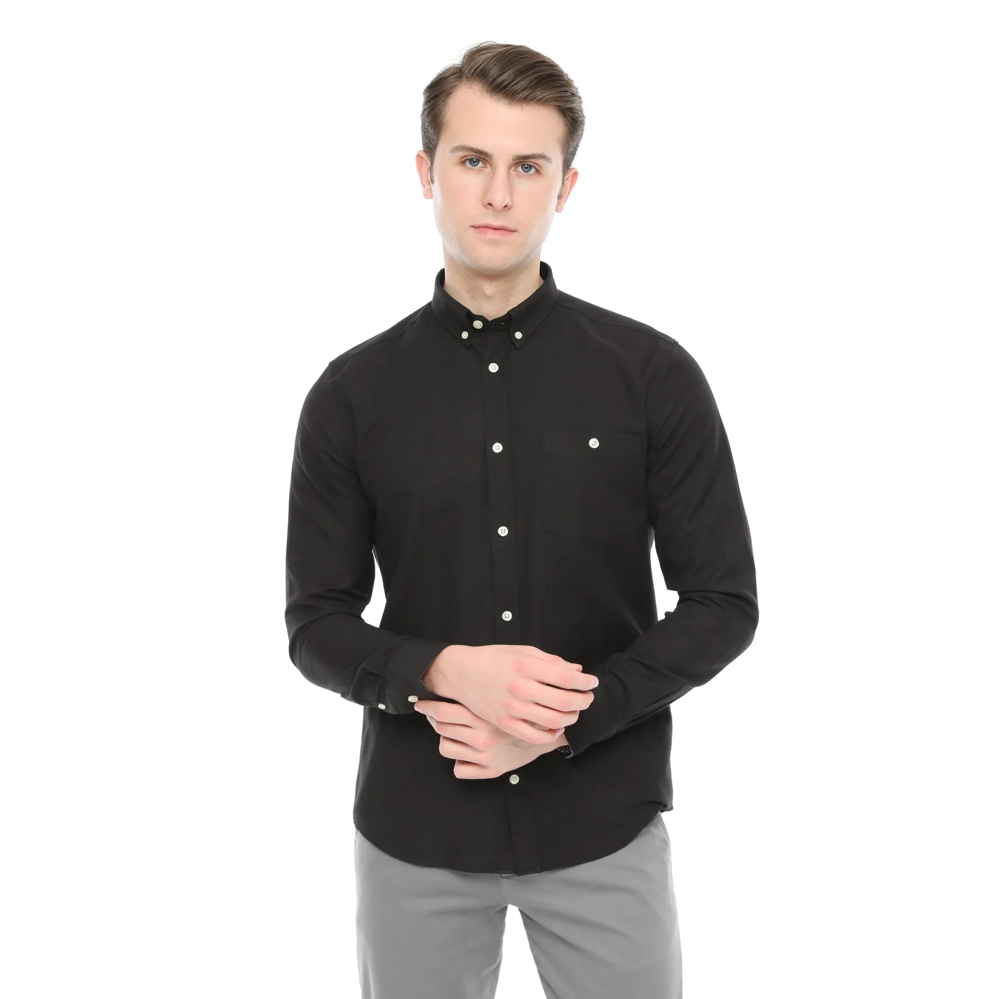 Xact Men's Button Down Oxford Shirt - Long Sleeve - Best Price & Quality.