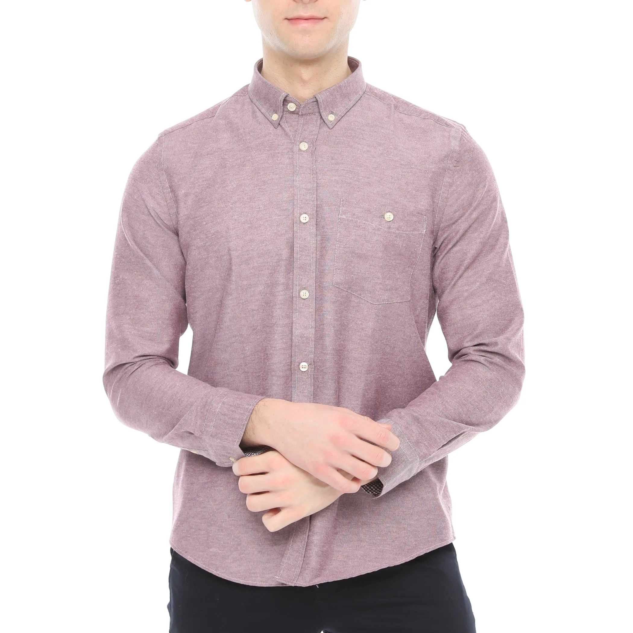 Xact Men's Button Down Oxford Shirt - Long Sleeve - Best Price & Quality.