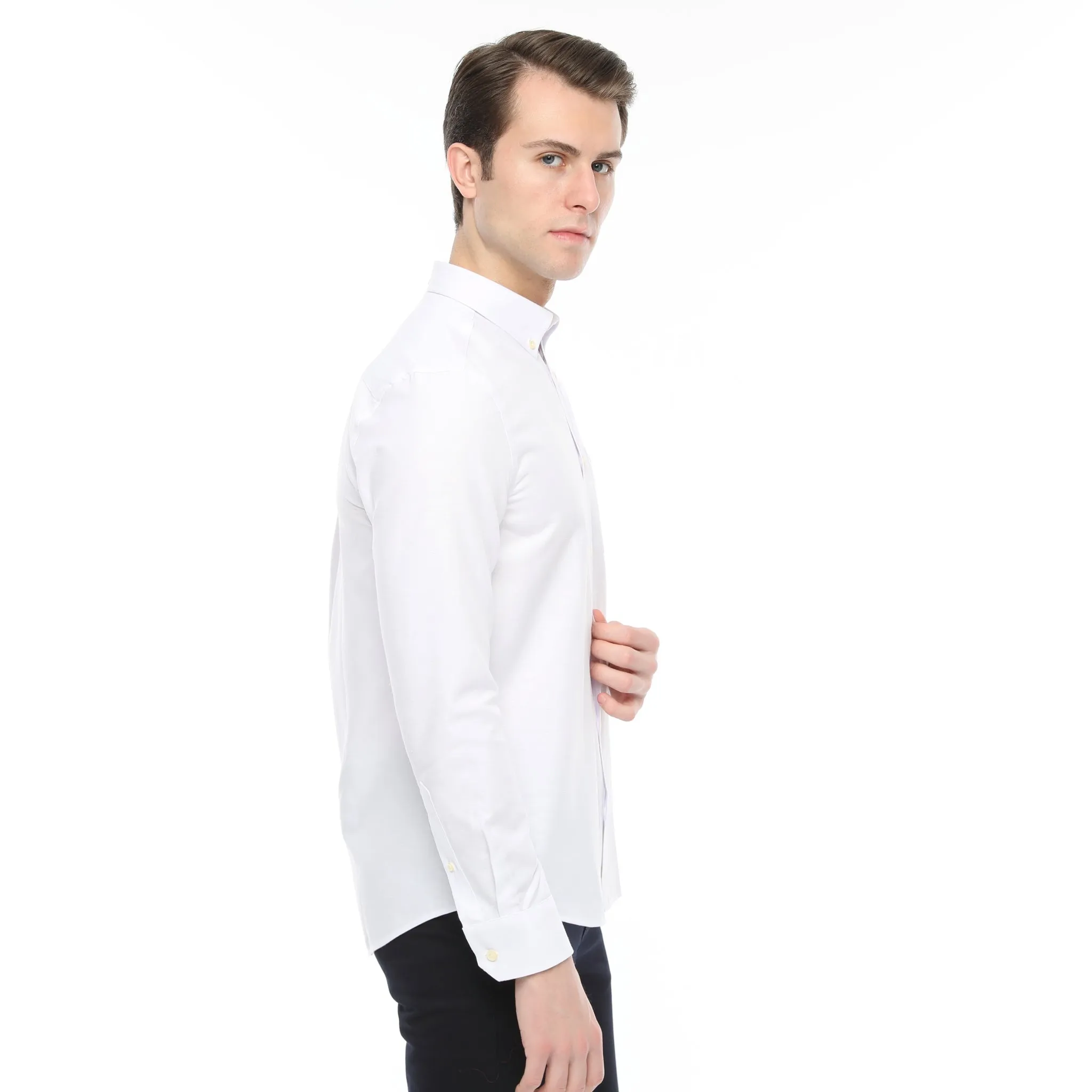 Xact Men's Button Down Oxford Shirt - Long Sleeve - Best Price & Quality.