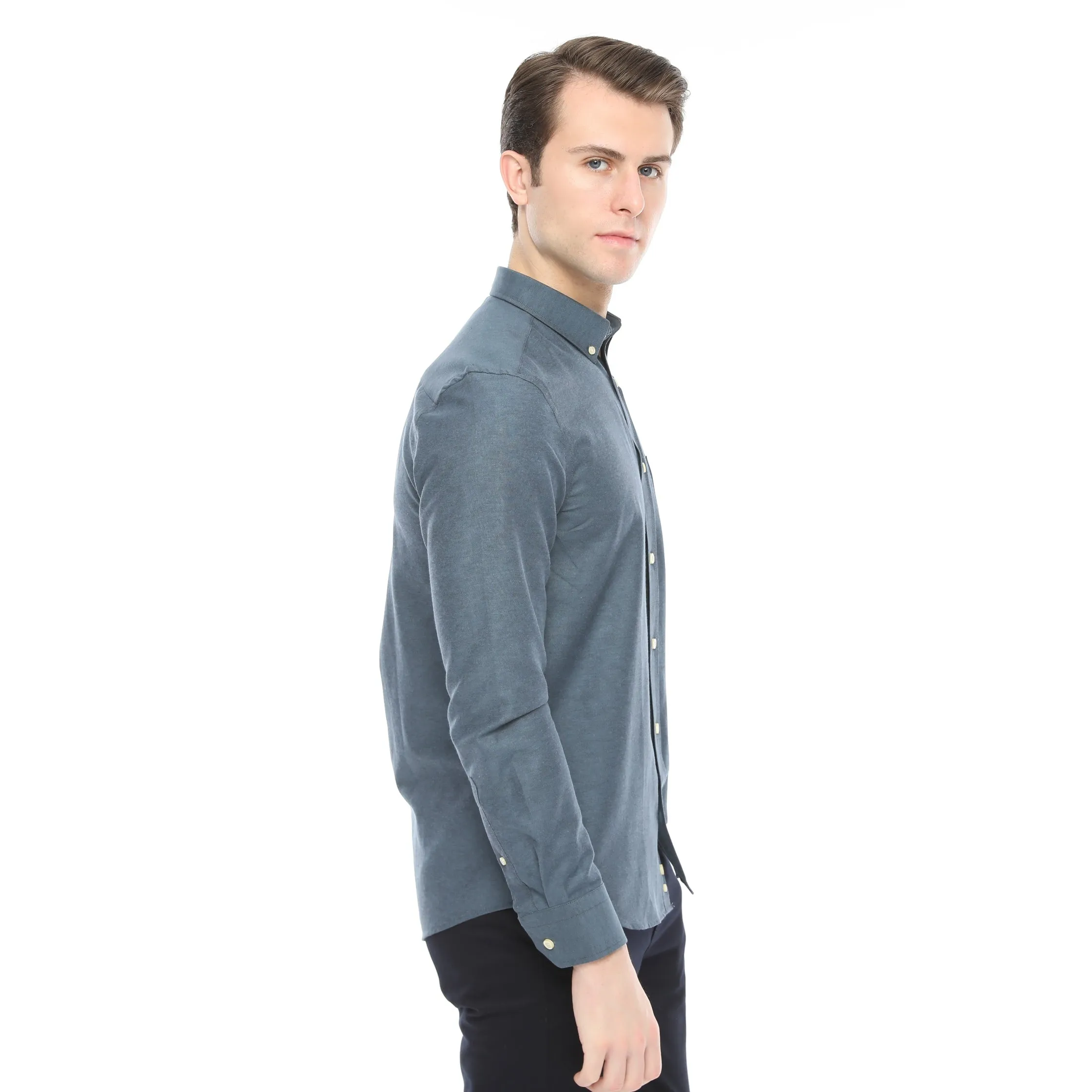 Xact Men's Button Down Oxford Shirt - Long Sleeve - Best Price & Quality.