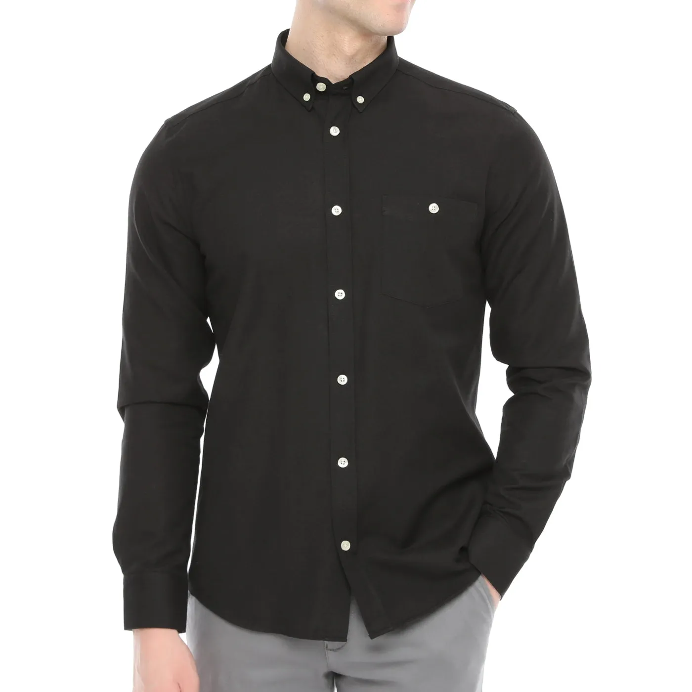 Xact Men's Button Down Oxford Shirt - Long Sleeve - Best Price & Quality.