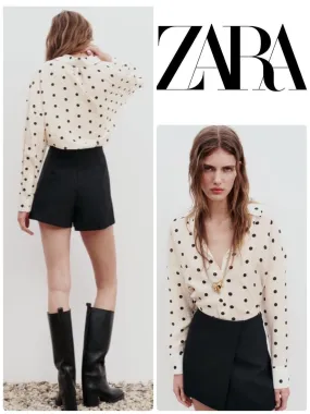 ZARA | Polka Dot Print Shirt