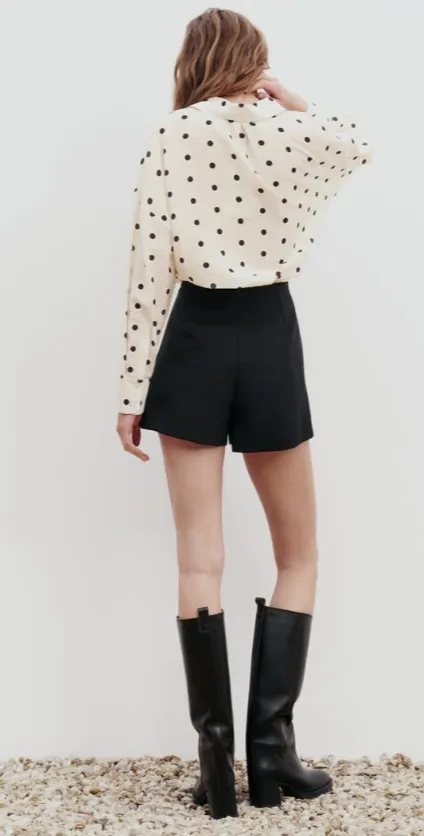 ZARA | Polka Dot Print Shirt