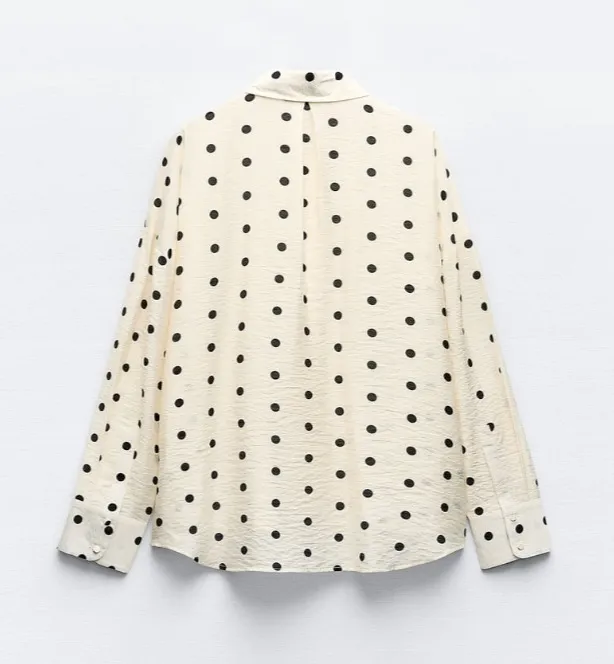 ZARA | Polka Dot Print Shirt