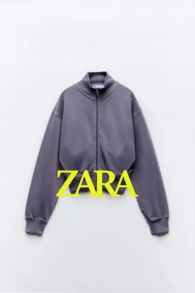 ZARA Hoodies & Sweatshirts - Unisex Plain Logo Street Style